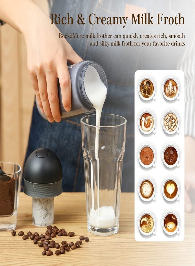 STARESSO Milk Frother, Milk Steamer Foam Maker for Hot and Cold Milk Froth, Frother for Coffee, Latte, Cappuccino, Milk Warmer Heater, Non-Stick Interior (Black) - Image 4