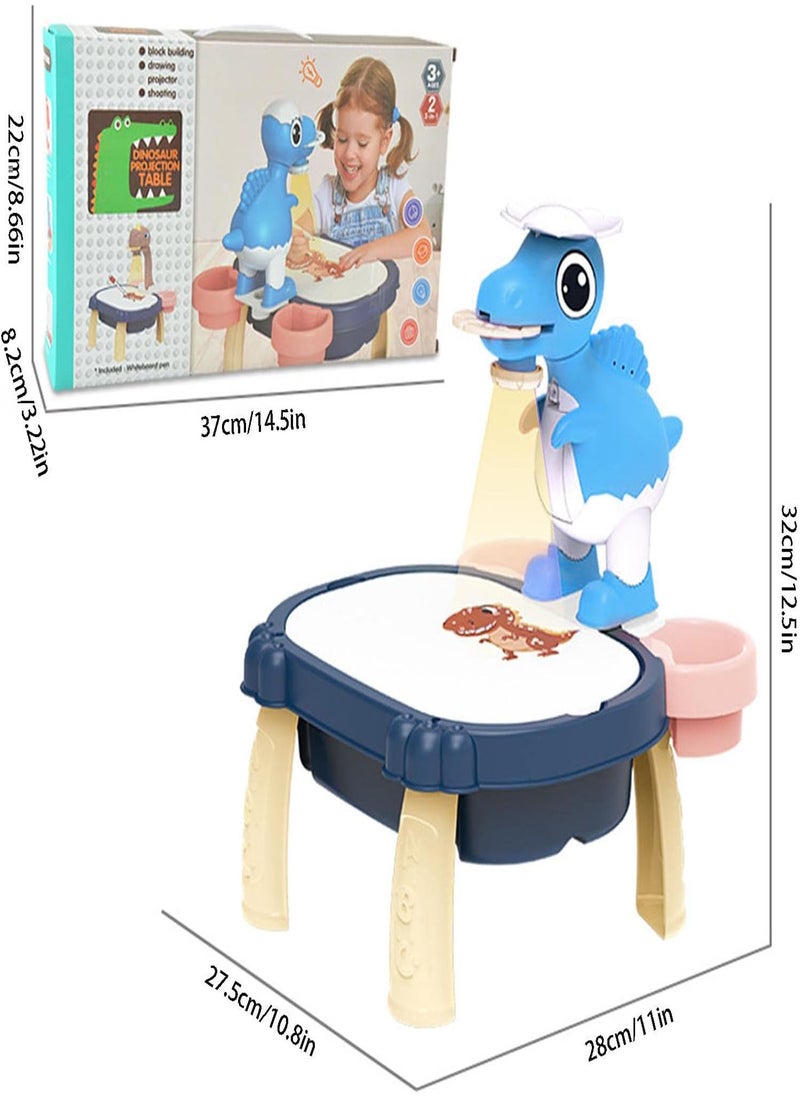 GGOOT - Drawing Projector Table Toy | Projection Painting Machine - Electric Dinosaur Projection Doodle Table, Educational Toys For Toddlers Kids, Various Patterns - Image 1