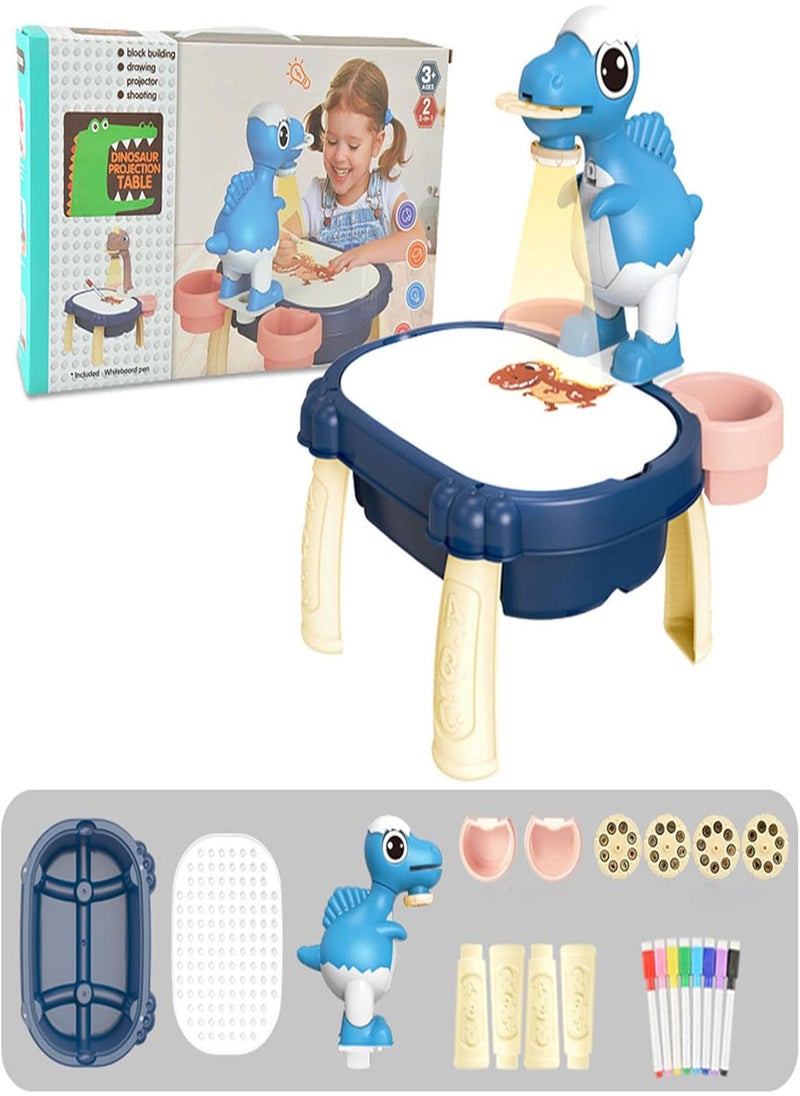 GGOOT - Drawing Projector Table Toy | Projection Painting Machine - Electric Dinosaur Projection Doodle Table, Educational Toys For Toddlers Kids, Various Patterns - Image 1