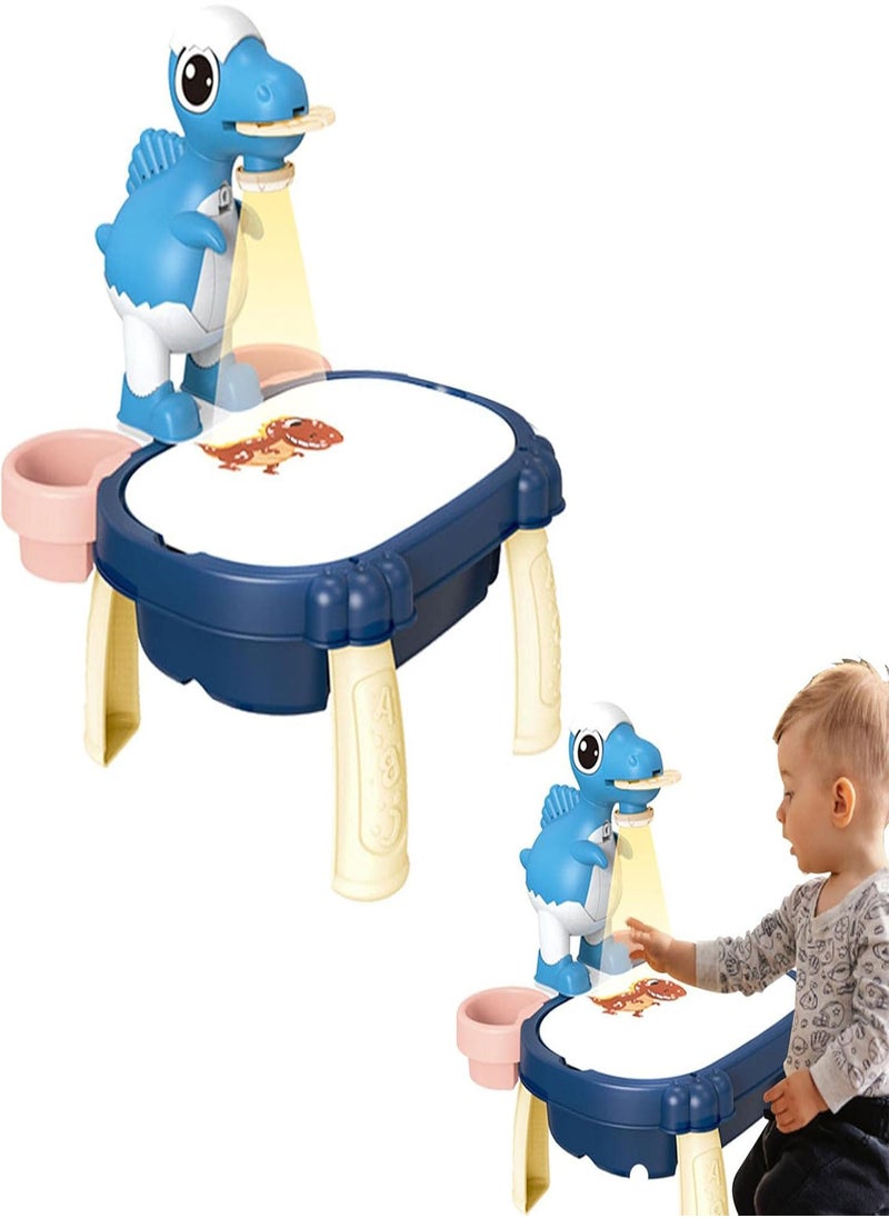 GGOOT - Drawing Projector Table Toy | Projection Painting Machine - Electric Dinosaur Projection Doodle Table, Educational Toys For Toddlers Kids, Various Patterns - Image 1