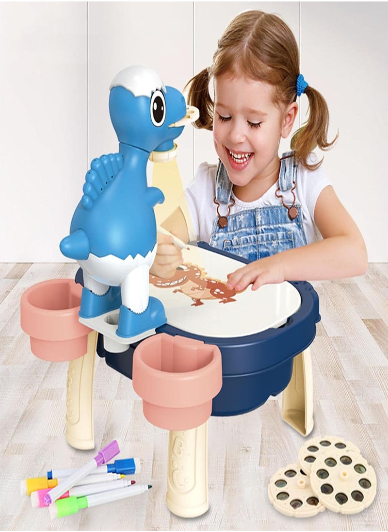 GGOOT - Drawing Projector Table Toy | Projection Painting Machine - Electric Dinosaur Projection Doodle Table, Educational Toys For Toddlers Kids, Various Patterns - Image 1
