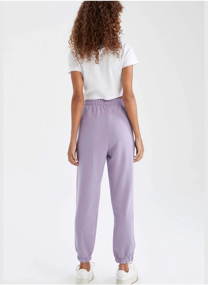 ديفاكتو Basic Shirred Tie Waist Sweatpants