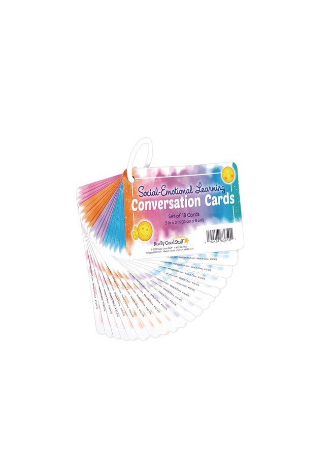 Really Good Stuff Social-Emotional Learning Conversation Cards for The Classroom or Home-Help Kids Discuss Emotions with Strategies & Activities - Image 2