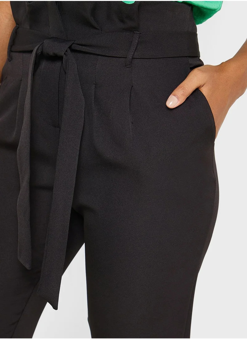 NEW LOOK High Waist Tie Detail Pants
