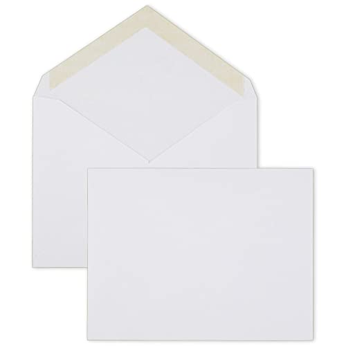 Mead A2 Invitation Envelopes, 4-3/8" x 5-3/4", Gummed Closure, White Woven Premium 24-lb Paper Mailing Envelopes, 100 Count (CO198) - Image 1