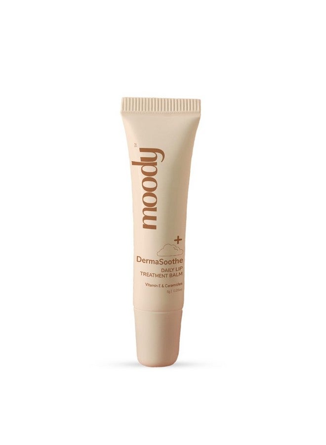 Moody Daily Lip Treatment Balm With Shea Butter & Vitamin E | Hydrating & Nourishing Ceramide Lip Balm For Chapped, Dark & Pigmented Lips | Intense Care | Suitable For All Skin Type, 8gm