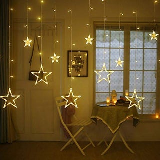 Mehak Enterprises Plastic 138 LED Curtain String Lights with 8 Flashing Modes 12 Stars Warm White - pzsku/Z3FA12823C70427E617FDZ/45/1748264523/ae16f6b3-19af-4d9c-90da-ad510f3515ff