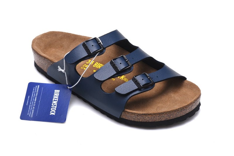 Birkenstock Arizona Unisex Cork Sole Outdoor Closed-Toe Half Slippers EVA