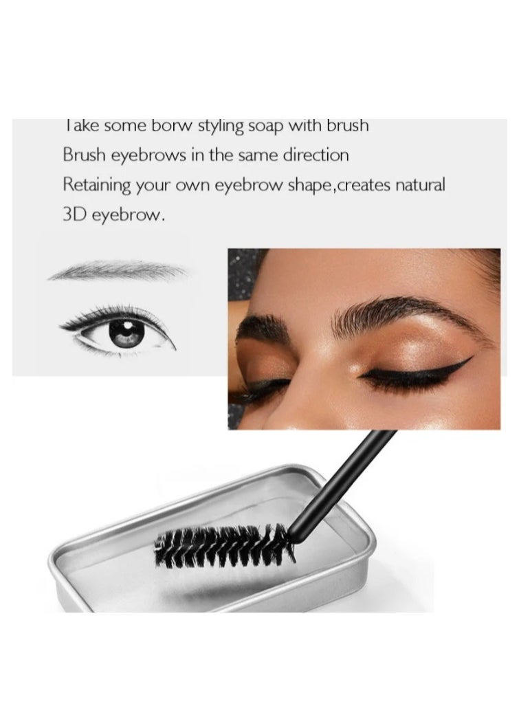 Kiss Beauty - Peach Eyebrow Gel, Colorless Transparent Refreshing Eyebrow Wax, Long-lasting Natural Eyebrow Styling Soap - Image 1
