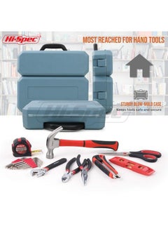 Hi-Spec 49Pc Red Home & Garage Tool Kit Set. Essential Hand Tools For Diy Repairs. Complete In A Box  - Image 5