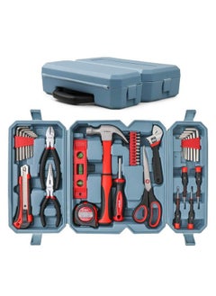 Hi-Spec 49Pc Red Home & Garage Tool Kit Set. Essential Hand Tools For Diy Repairs. Complete In A Box  - Image 2