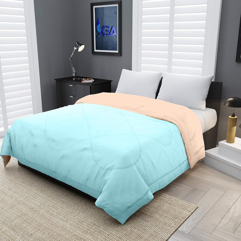 KEA KEA Reversible Microfiber Single Bed Queen Size ComforterDuvet for SummersAc AC Comforters Fabric Micro Cotton 300 GSM  - Image 1
