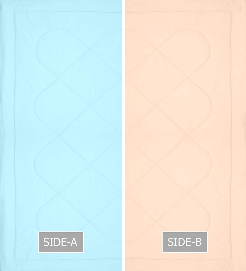 KEA KEA Reversible Microfiber Single Bed Queen Size ComforterDuvet for SummersAc AC Comforters Fabric Micro Cotton 300 GSM  - Image 4