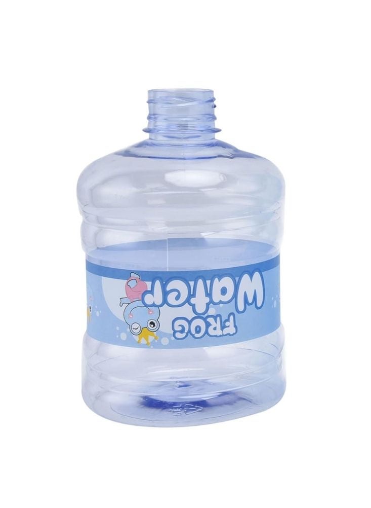 بريميم لعبة موزع مياه على شكل ضفدع للأطفال - حامل زجاجة مياه شرب كرتوني أزرق، لعبة ترطيب ممتعة وسهلة الاستخدام للأطفال - Image 3