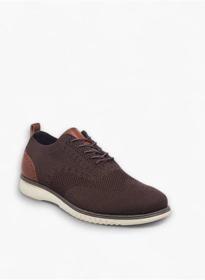 ال بي ال من شو اكسبرس Men's Mesh Detail Lace-Up Sneakers