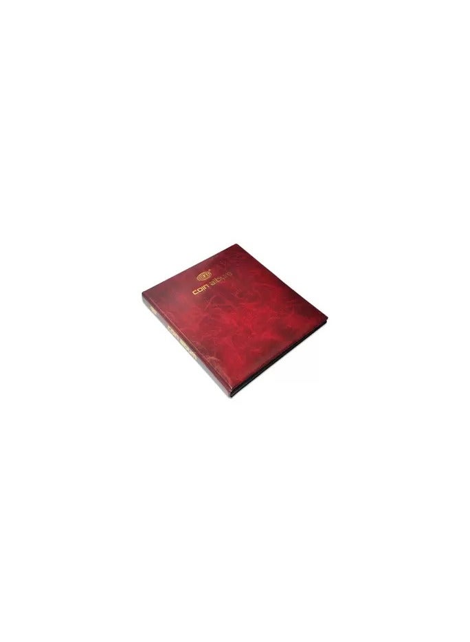 FIS Coin Album 230x270mm, Maroon