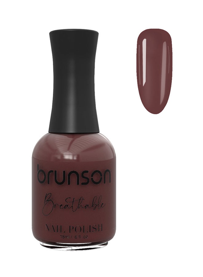 brunson Breathable Nail Polish Halal nail polish Wudu friendly Quick-Dry Vegan long lasting but easy peel off   18ml BH216