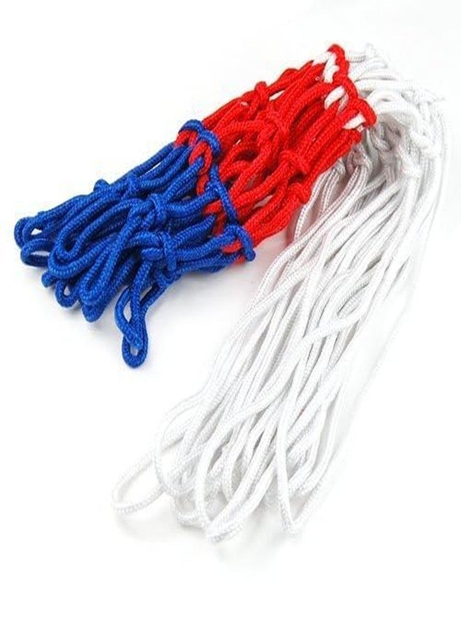 AYWAL Basketball Net, Blue-Red-White (One Pair) N41 - Image 1