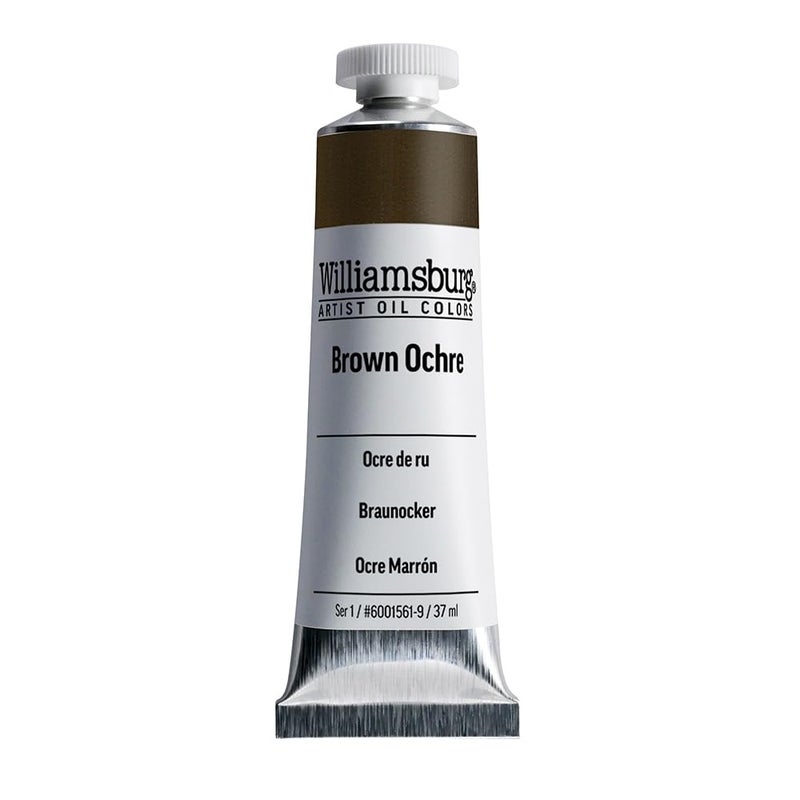 Williamsburg Artist Oil Colors by GOLDEN Brown Ochre 37 ml tube Professional Oil Paint Opaque