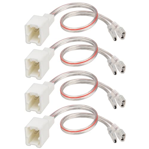 RED WOLF محول توصيل سلك مكبر الصوت لسيارة RED WOLF متوافق مع نيسان سنترا وألتيما ورور 2004-2019، إنفينيتي 2006-2018 نموذج 4 قطع - Image 1