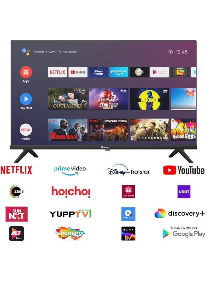 Hisense 32 Inch HD Smart TV, with Natural Colour Enhancer, DTS Virtual X, VIDAA U5 OS, Youtube, Netflix, Freeview Play  & WiFi (2021 NEW) 32A4G Black - Image 5