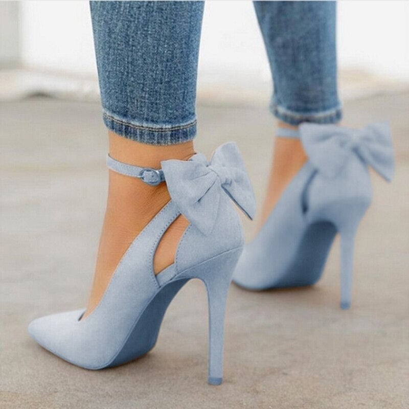 Wish 2020 Summer Thin Heeled Super High Heeled 40-43 Shallow Mouth Pointed Single Shoes For Women - Image 4
