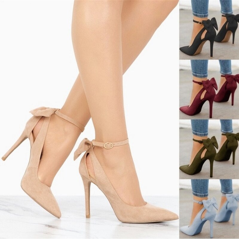 Wish 2020 Summer Thin Heeled Super High Heeled 40-43 Shallow Mouth Pointed Single Shoes For Women - Image 2