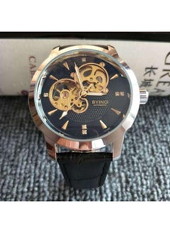 NIBEMINENT Beinuo Byino Mechanical Watch Men's Luminous Waterproof Hollow Automatic Winding Steel Strap 