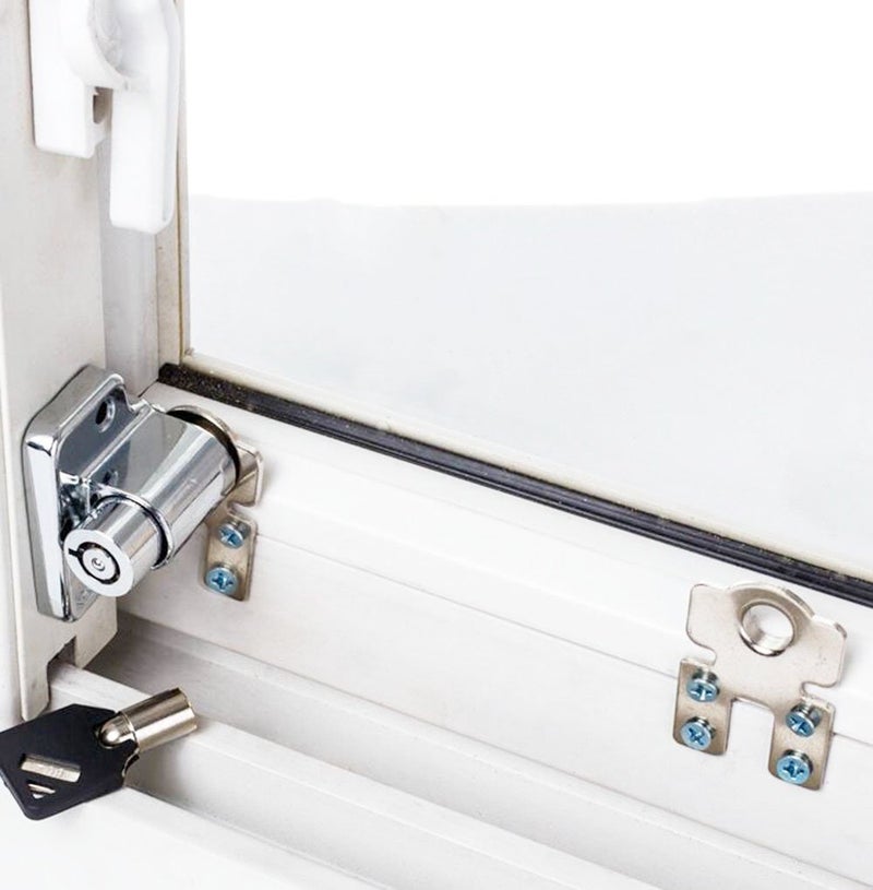 1PCSlot Sliding Window Lock Child Safety Protection Lock AntiTheft Door Lock PushPull Window Limit Locks