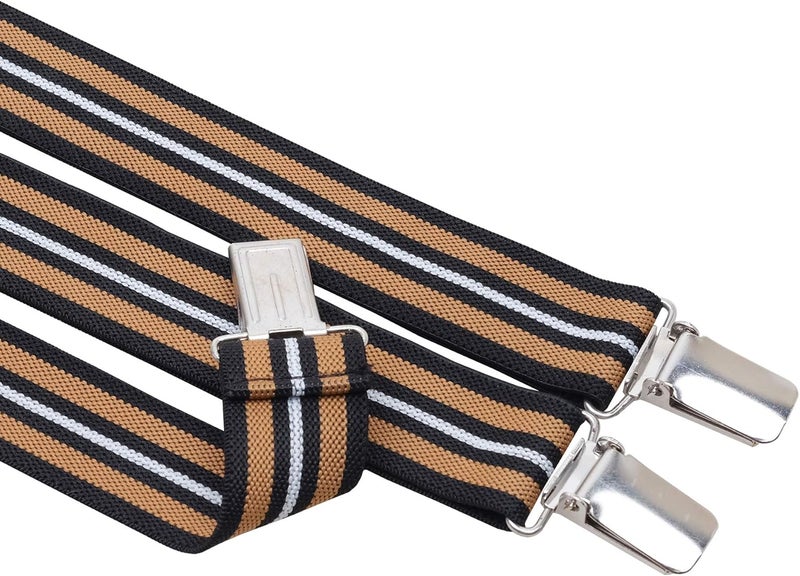 Action Ward Store Womens Suspenders – Y Back Style – 1" Width - Comfortably Adjustable Elastic Straps and Metal Clips - Image 3