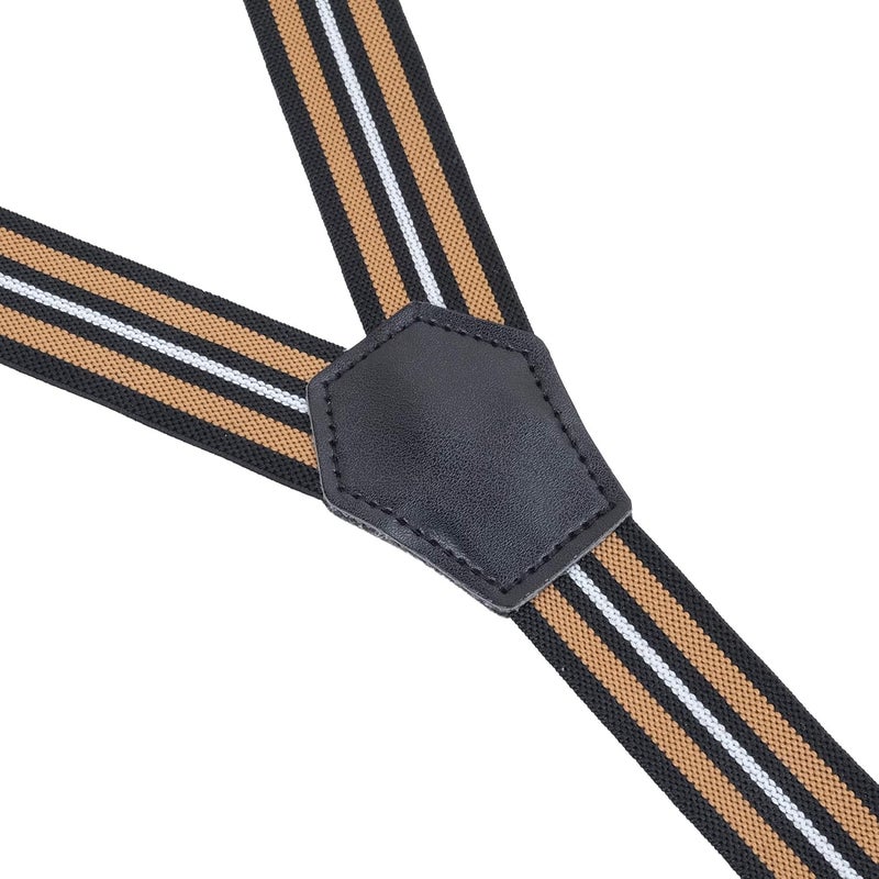 Action Ward Store Womens Suspenders – Y Back Style – 1" Width - Comfortably Adjustable Elastic Straps and Metal Clips - Image 2