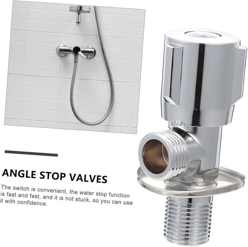صمامات الزاوية النحاسية سميكة صمامات سخان الماء الساخن البارد متينة سهلة التركيب تصميم مقاوم للتسرب - Image 5