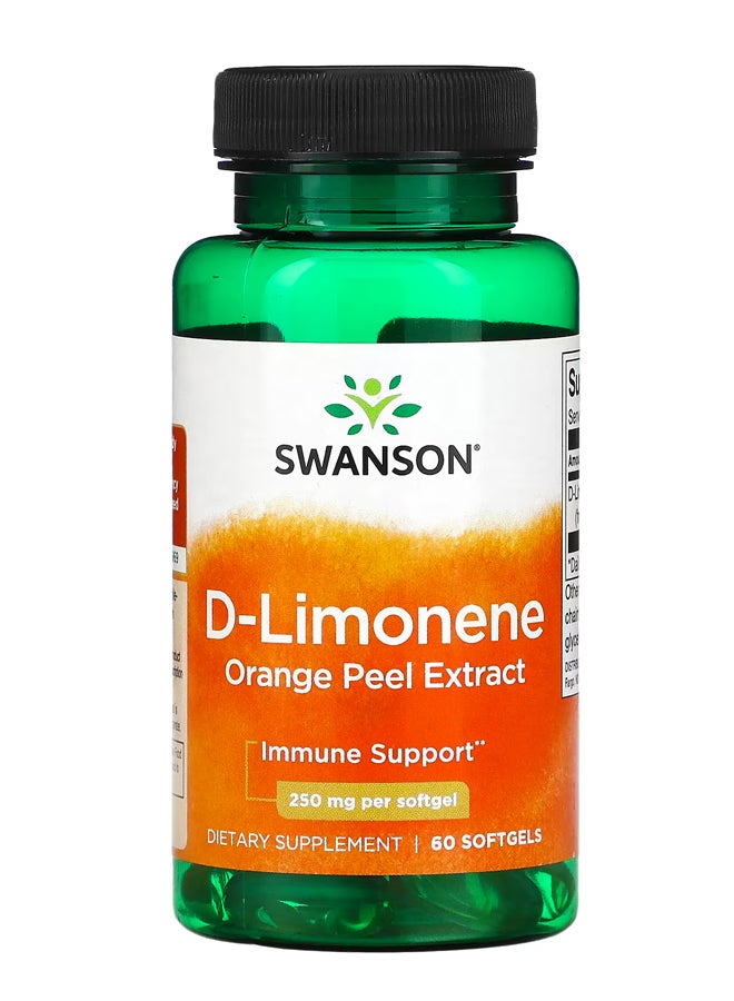 SWANSON D-Limonene Orange Peel Extract  250 mg  60 Softgels