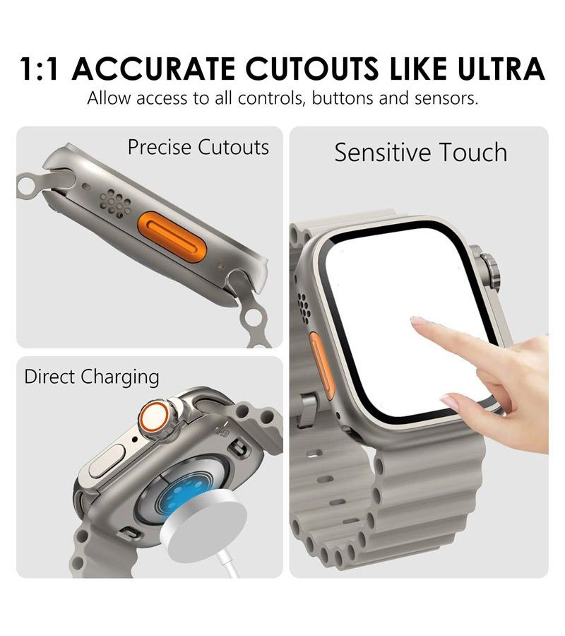 Multicolor Screen Protector And Cover For Apple Watch 40mm 44mm - Image 4