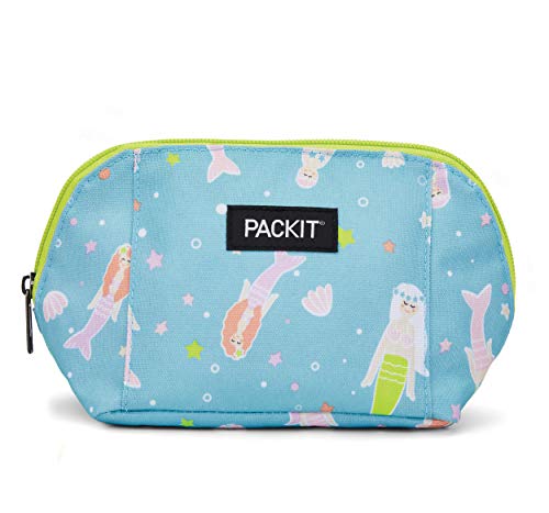 PACKIT حقيبة الوجبات الخفيفة القابلة للتجميد من باكيت، حوريات البحر، مصنوعة بتقنية إيكو فريز، قابلة للطي، قابلة لإعادة الاستخدام، إغلاق بسحاب يحافظ على الهواء البارد والجاف، لجميع الأعمار، ووجبات خفيفة طازجة أثناء التنقل - Image 1