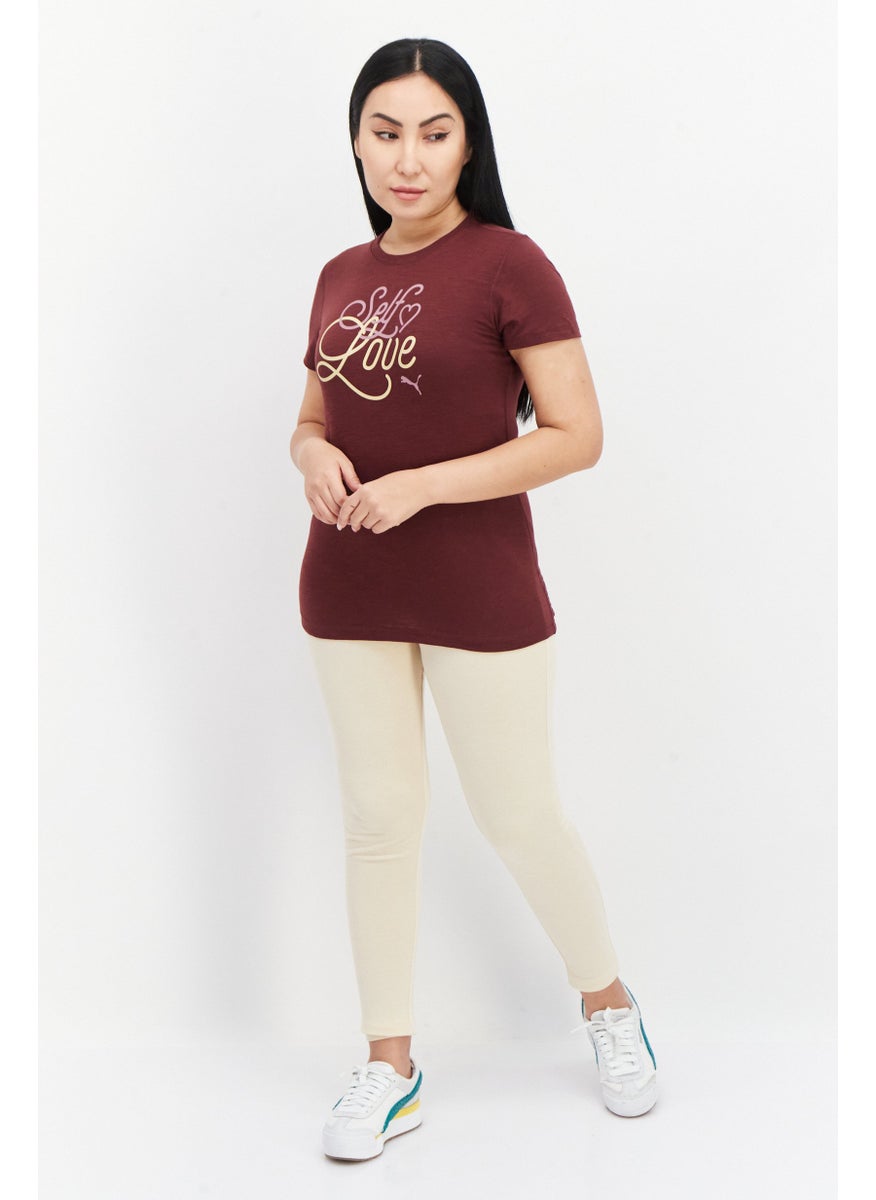 PUMA Women Sportswear Fit Training Top, Brown Combo  - Image 3