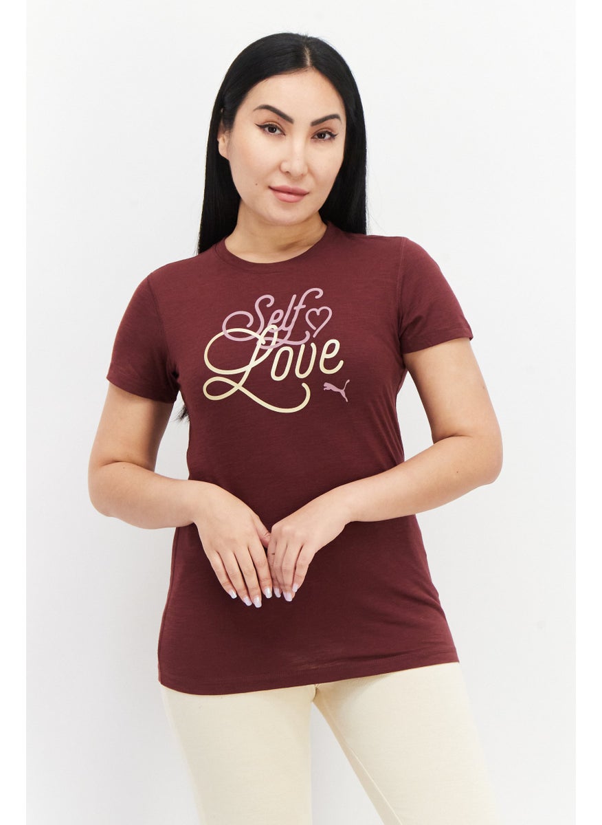 PUMA Women Sportswear Fit Training Top, Brown Combo  - Image 1