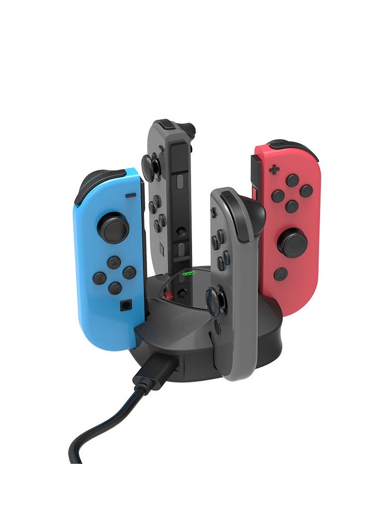 General Nintendo Switch Controller & OLED Controller Charging Cradle, 4-in-1 Charging Cradle with Type-C Charging Cable and LED Indicator  - Image 1