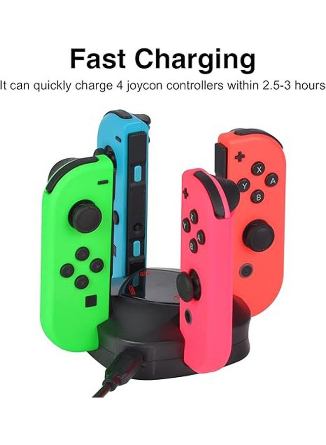 General Nintendo Switch Controller & OLED Controller Charging Cradle, 4-in-1 Charging Cradle with Type-C Charging Cable and LED Indicator  - Image 2