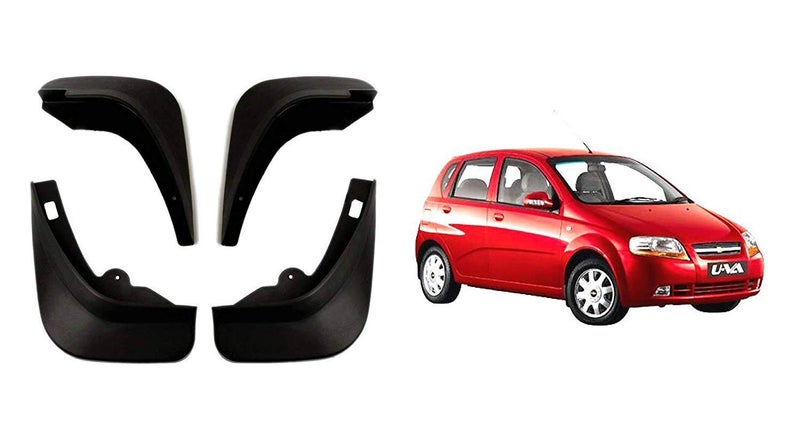 Auto Pearl Sparedeals - Car Mud Flap/Mud Guard Compatible with Chevrolet Aveo UVA 2008-2012 (Set of 4 Pcs.) - Image 1
