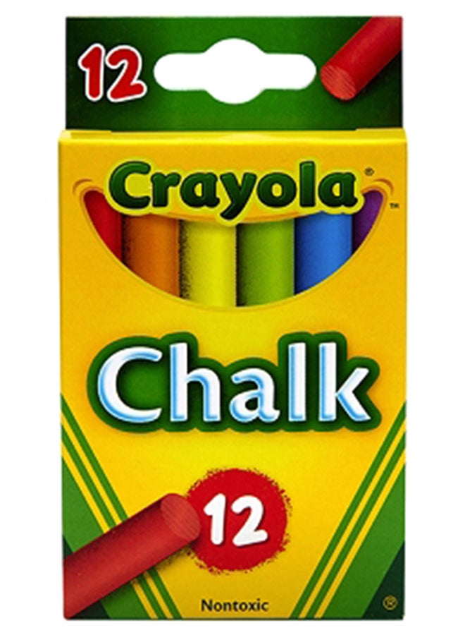 Crayola 12 طباشير مضادة للغبار - ملونة - Image 1