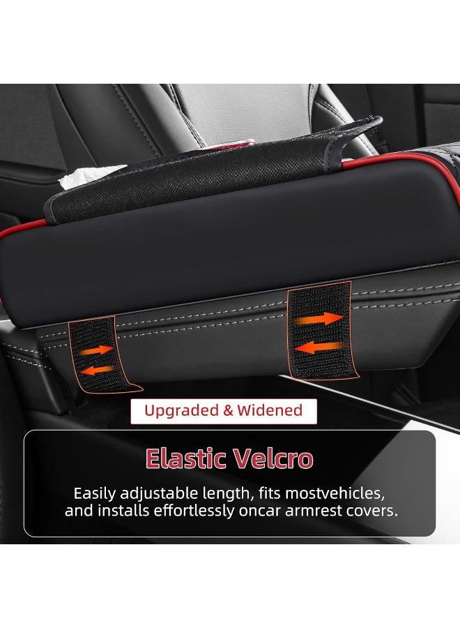 Car Armrest Cushion, Car Center Console Cover, Leather Armrest Cover for Car, Universal Middle Console Cushion with Storage Box, Cup Holder, Phone Slot, Waterproof Interior Accessories - Image 5