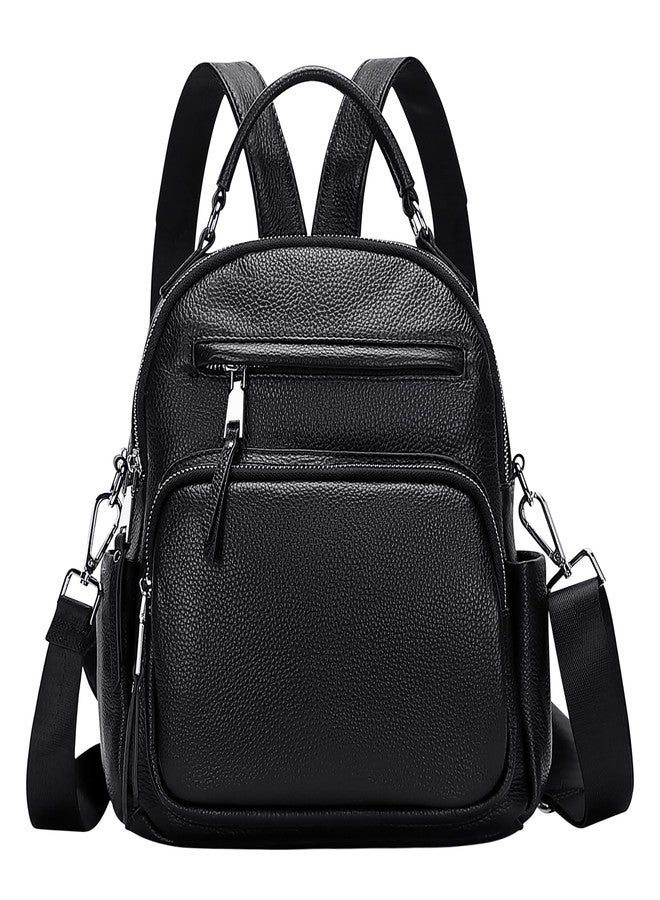 ALTOSY Genuine Leather Backpack for Women Small Convertible Backpack Purse Ladies Shoulder Bag 4 in 1 to Carry - Image 1