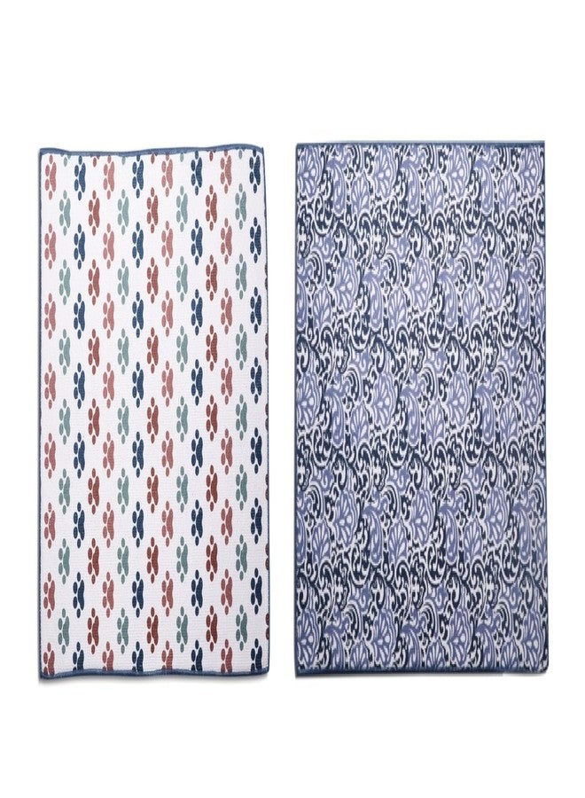 VRT Ultra Absorbent Reversible Microfiber Dish Drying Mat (38*58cm) and Protector for Kitchen Countertops, Sinks - Folds for Compact Storage - Extra Large PKF_2 (Random Color) - Image 1