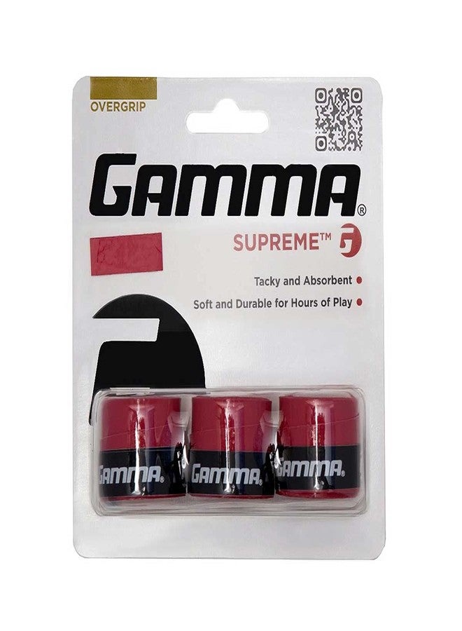 GAMMA Supreme Overgrip (3 Pcs) Red - Image 1