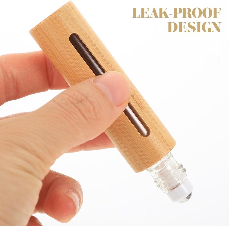 3pcs 10ml Roll on Bottles Essential Oil Container with Window Refillable Perfume Sub Bottles for Travel and Cosmetic Use - Image 5
