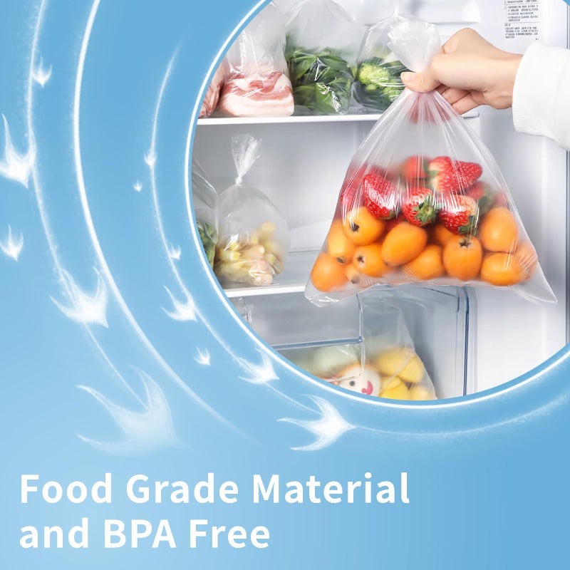 CLASSY Large 16" x 20" 350 Bags/roll Plastic Food Storage Bags, Plastic Produce bags for Vegetable Fruits, Bread(1 Roll) - Image 3