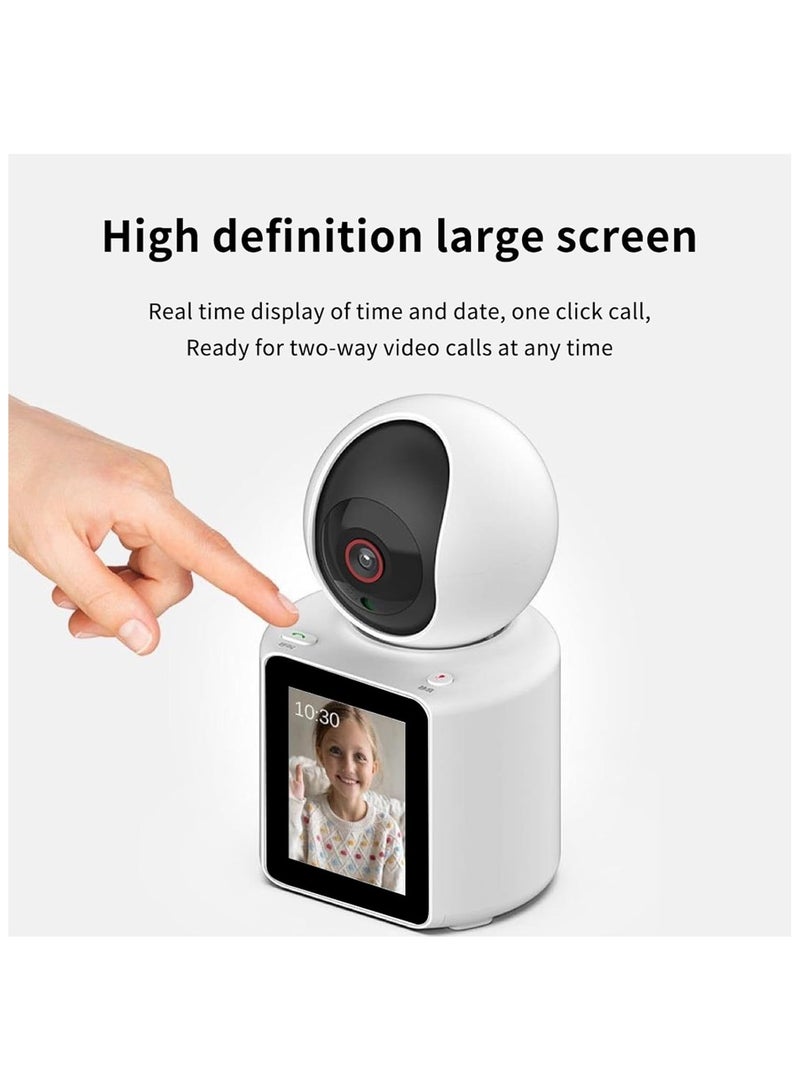 Two-Way Video Calling Home Security Camera: 1080P HD Indoor Camera with 2.8-Inch Screen, App Control for Baby, Pet, and Home Security - Image 3