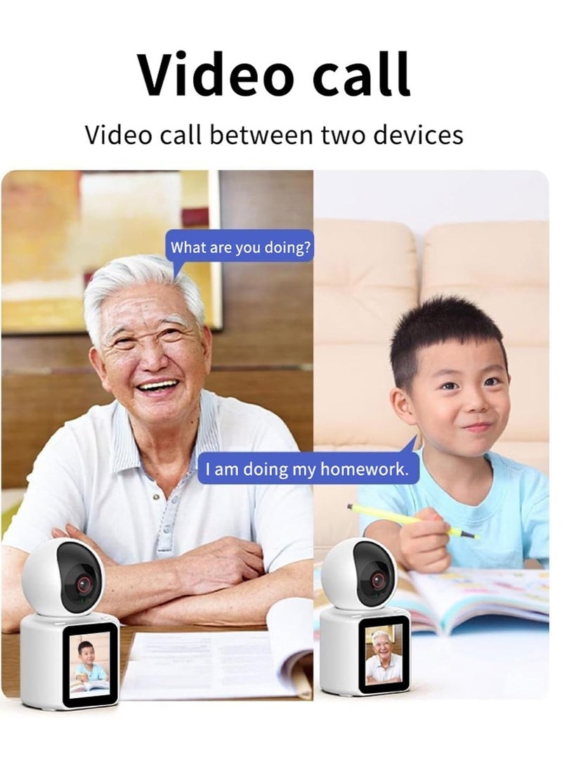 Two-Way Video Calling Home Security Camera: 1080P HD Indoor Camera with 2.8-Inch Screen, App Control for Baby, Pet, and Home Security - Image 5