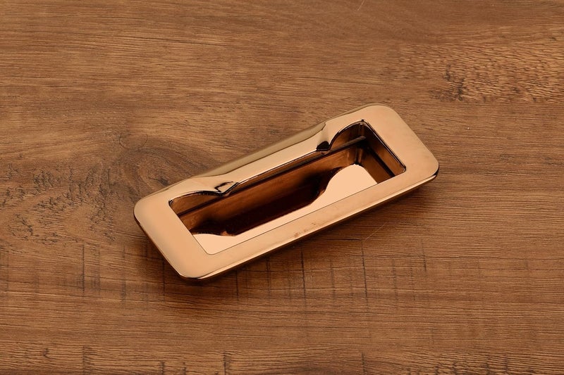 HARMONUS PVD Rose Gold Concealed Sliding Handle and Concealed Door Pull Handle and Wardrobe Drawer Conceal Handle 160 MM 7 PC